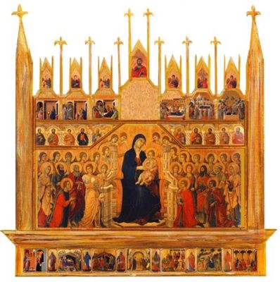  De Maestà van Duccio: Een overweldigend visioen van goud en goddelijke schoonheid!