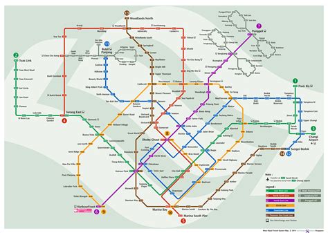 シンガポール 地下鉄 路線図 と 未来都市の夢